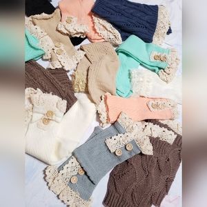 Winter Fashion Warmers Bundle! Socks Warmers,Boot Warms, Arms Bundle Of 8 Pieces